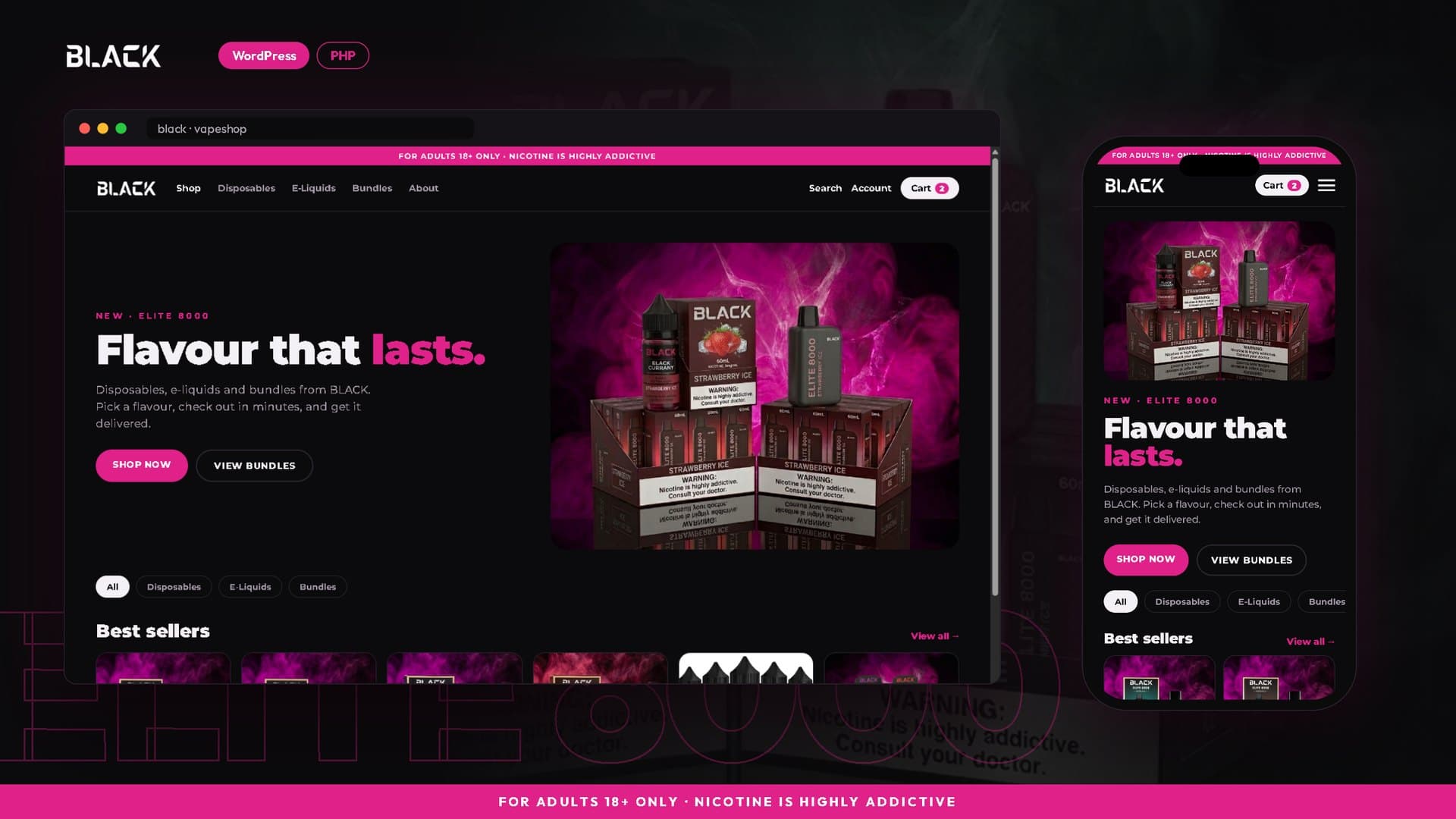 BLACK – Vapeshop preview